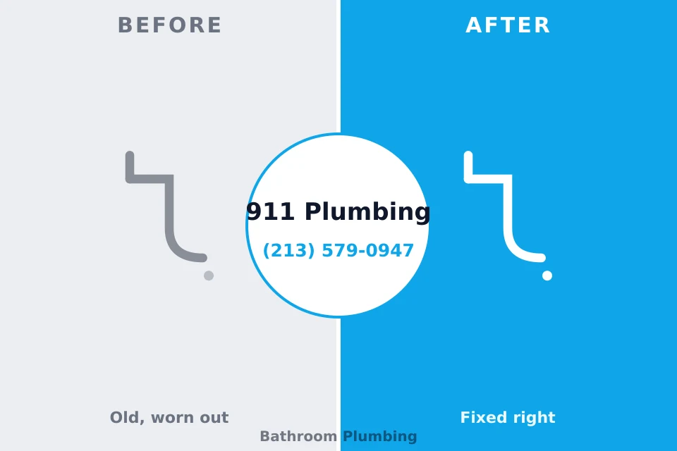 Before and after: plumbing company Calumet, PA